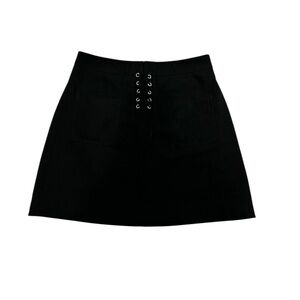 A-line black‎ mini  Skirt Office vibes